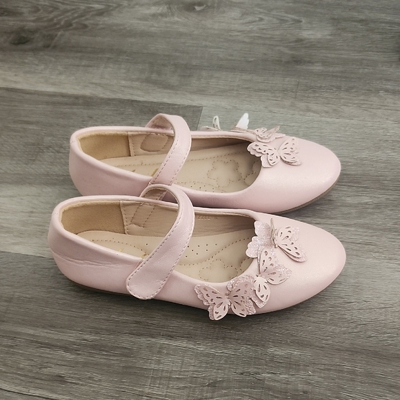 Pink Butterfly Kids Shoes - Picture 3 of 4